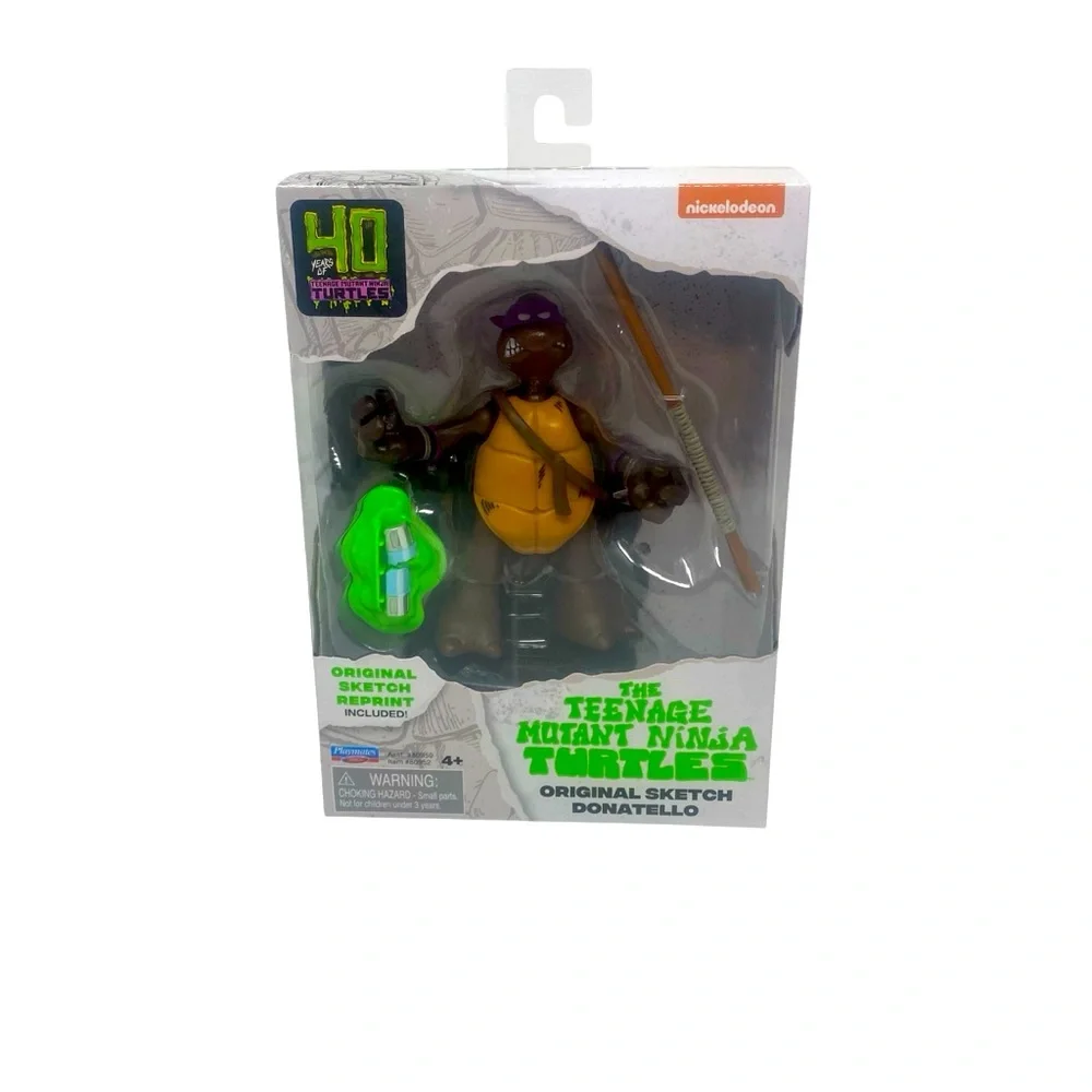 TMNT Original Sketch 4.5” Donatello Action Figure 40th Anniversary NEW‎